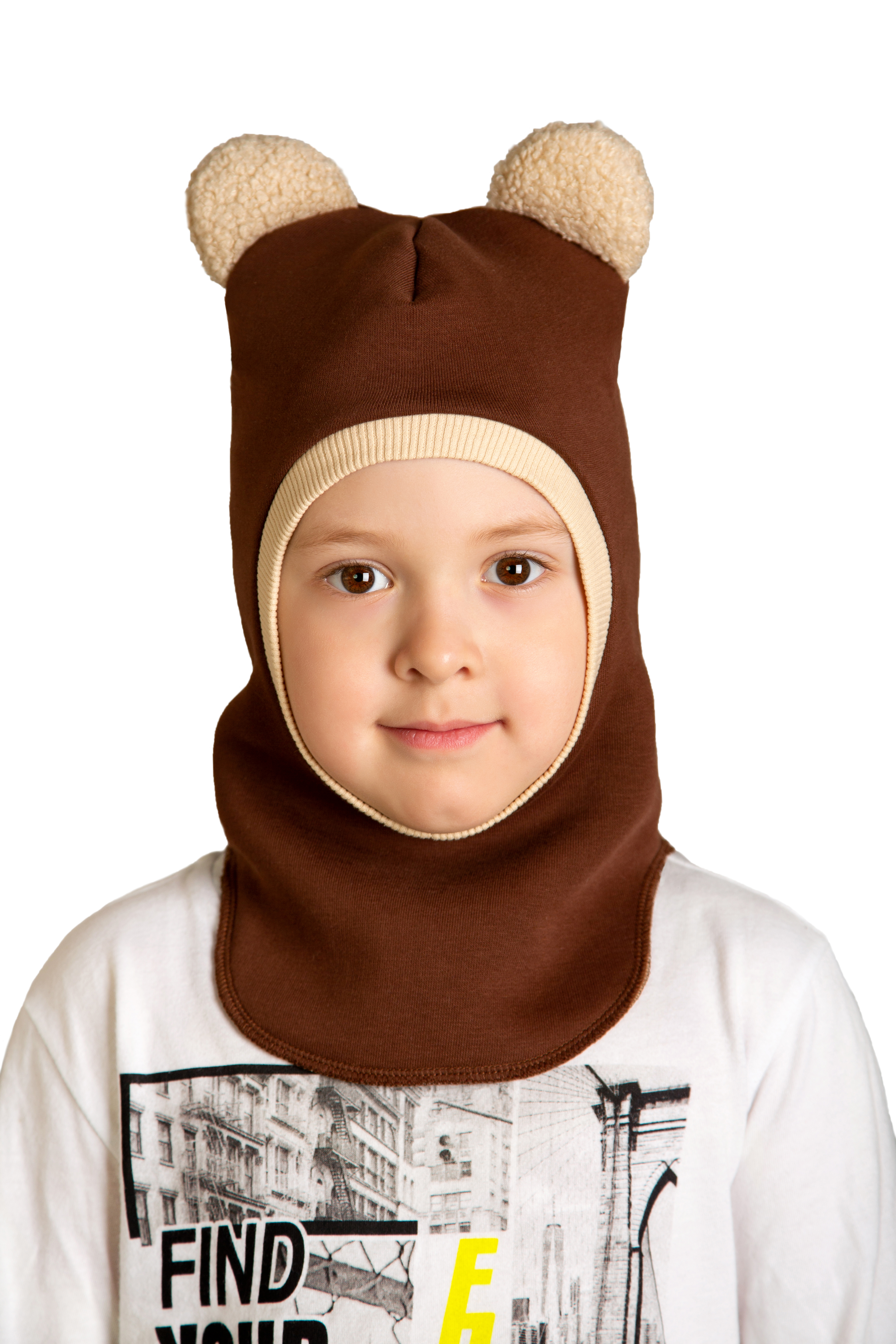 картинка Шапка-Шлем "Медвежонок" от магазина Нетеряшки